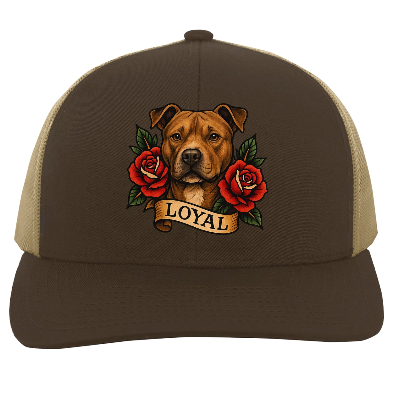 104C Trucker Snap Back - Brown/Khaki