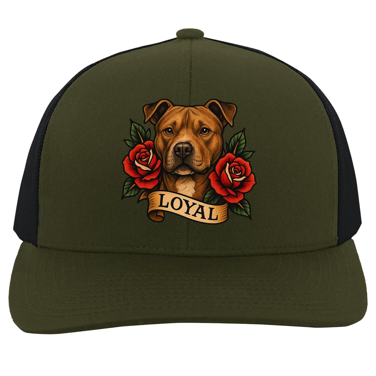 104C Trucker Snap Back - Moss/Charcoal