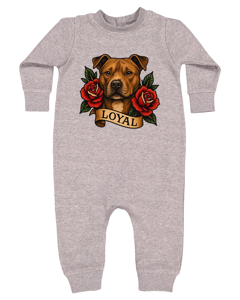 4447 Rabbit Skins Infant Fleece One-Piece Bodysuit - Heather Grey