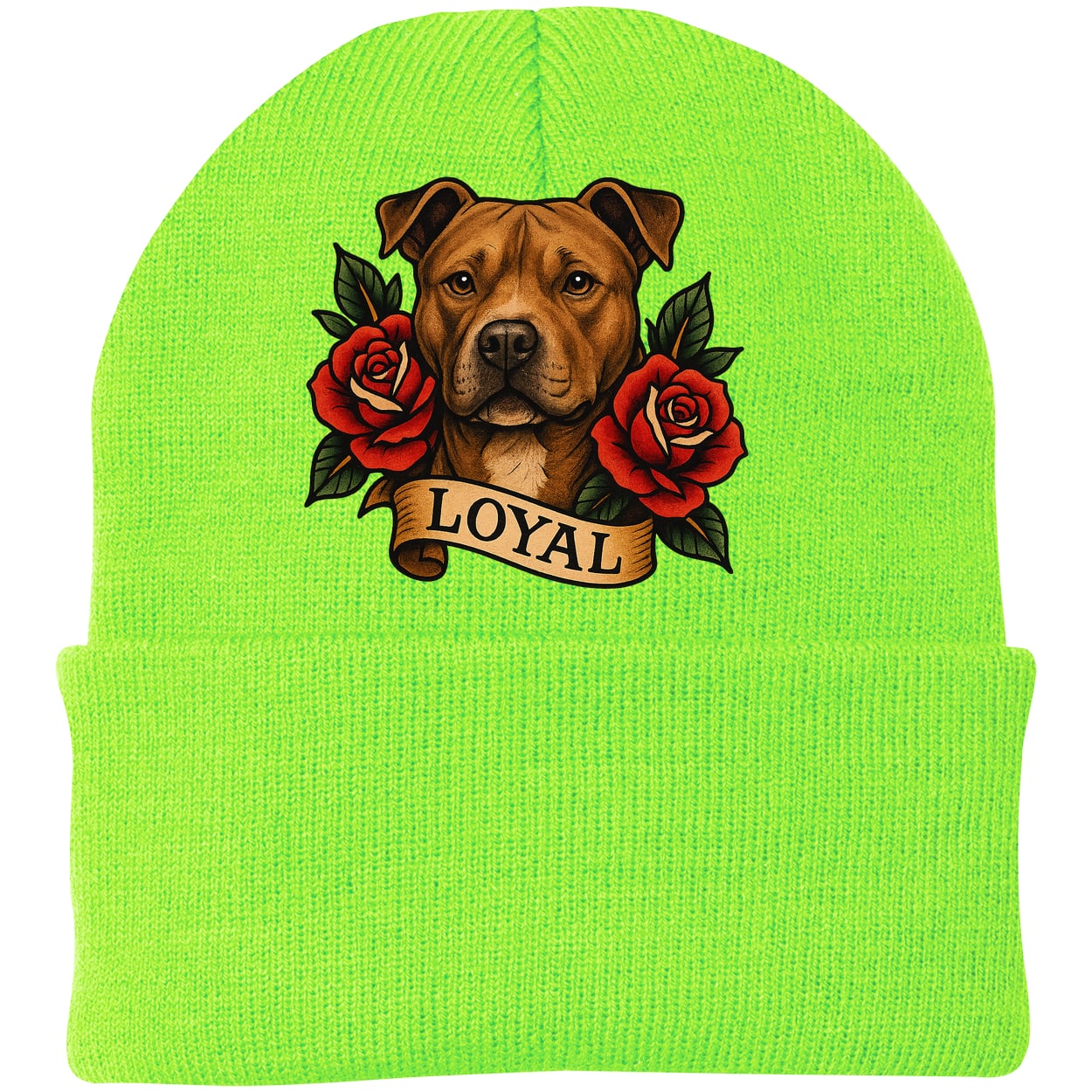 CP90 Port & Company Knit Beanie - Neon Green
