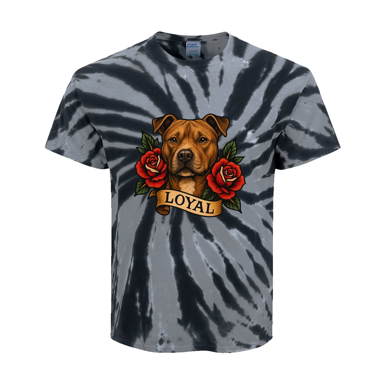PC147Y Port & Company Kids Tie-Dye Tee - Black
