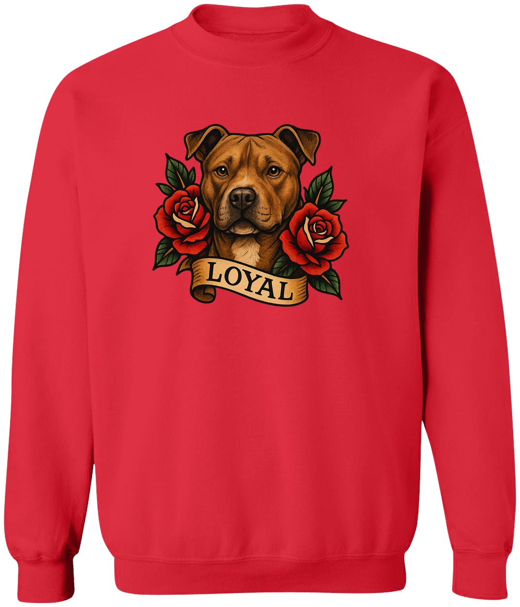 G180 Gildan Crewneck Pullover Sweatshirt - Red