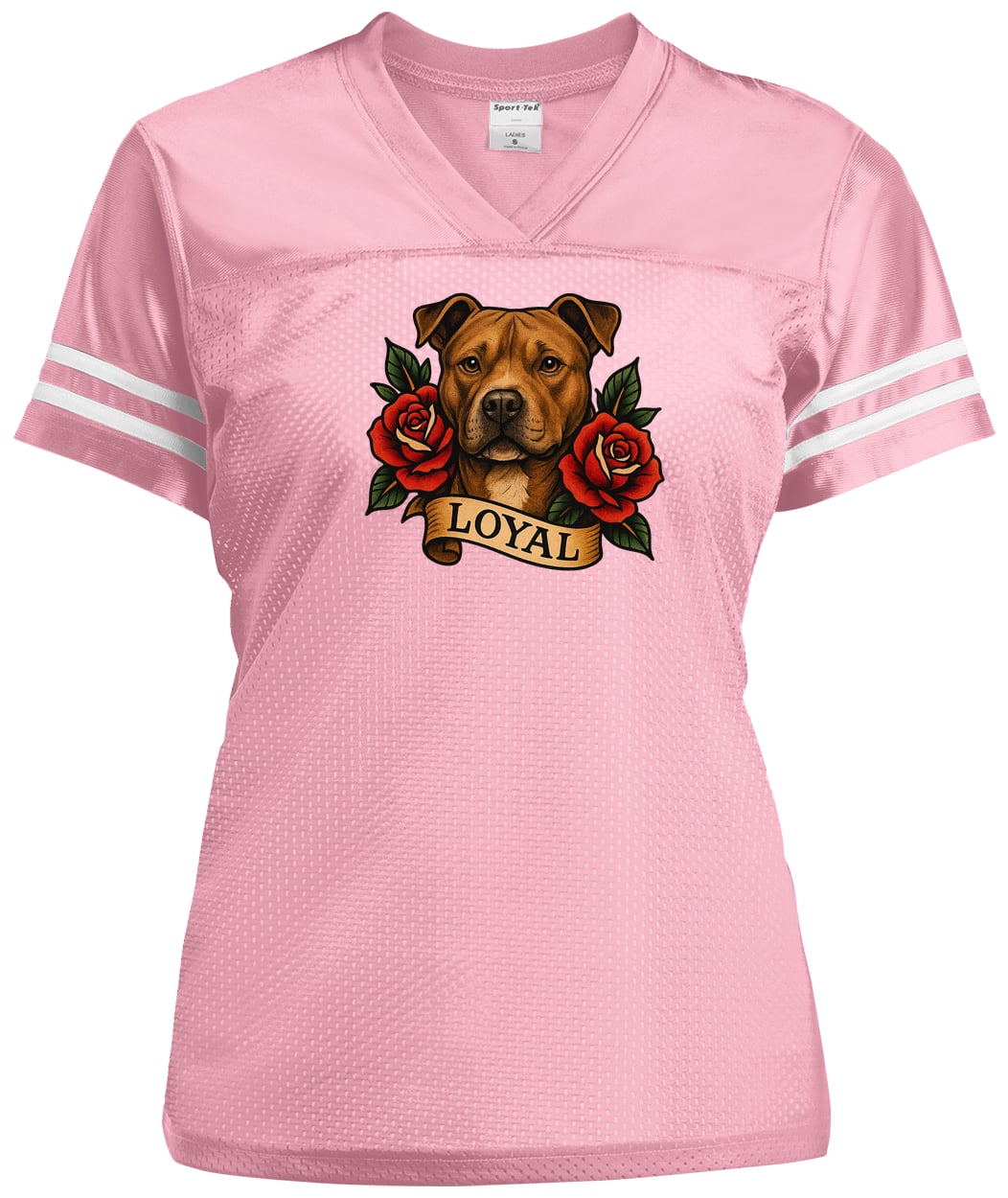 LST307 Sport-Tek Ladies' Replica Jersey - Light Pink/White