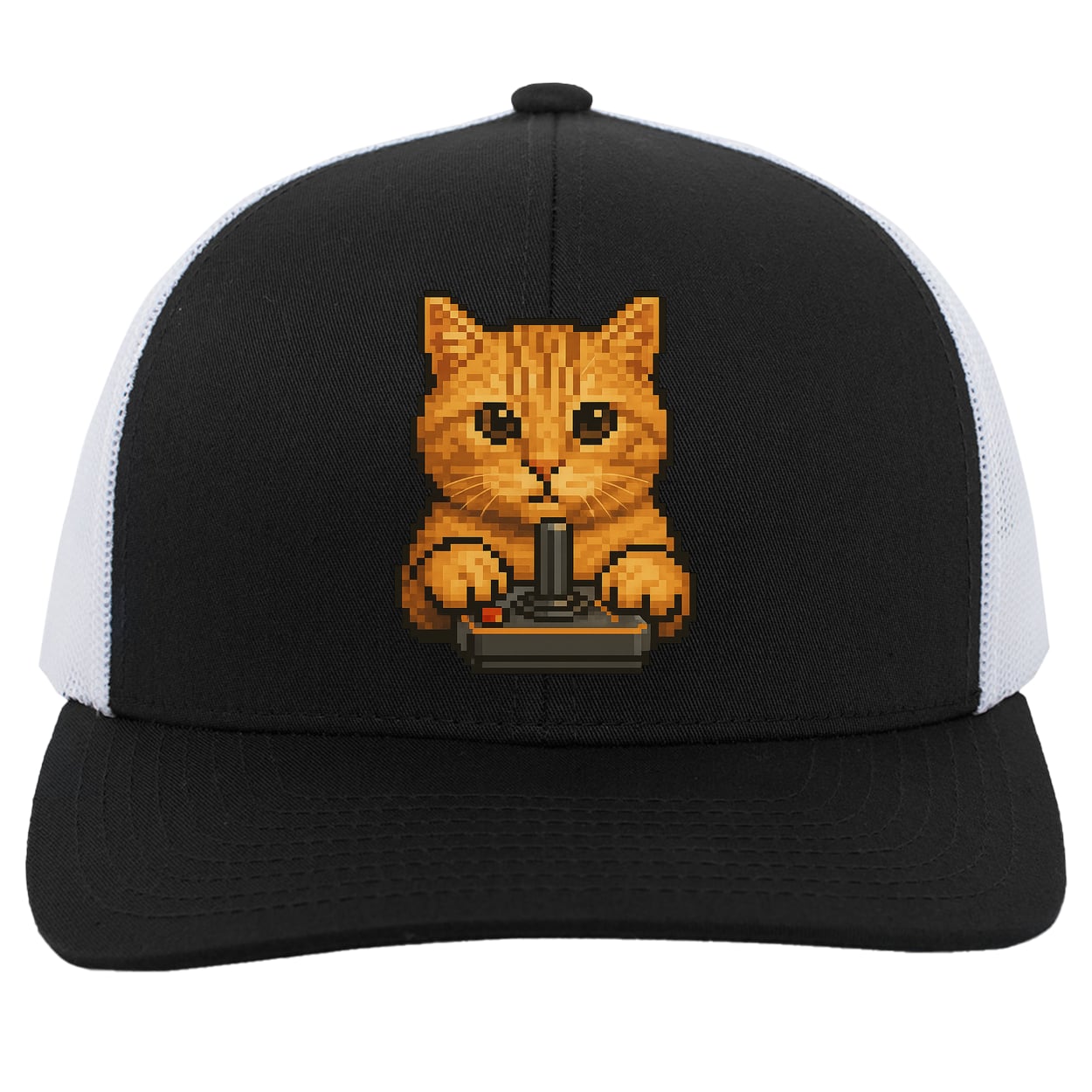 104C Trucker Snap Back - Black/White