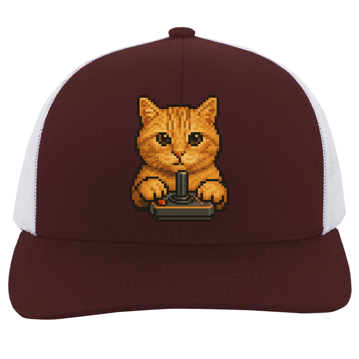 104C Trucker Snap Back - Maroon/White