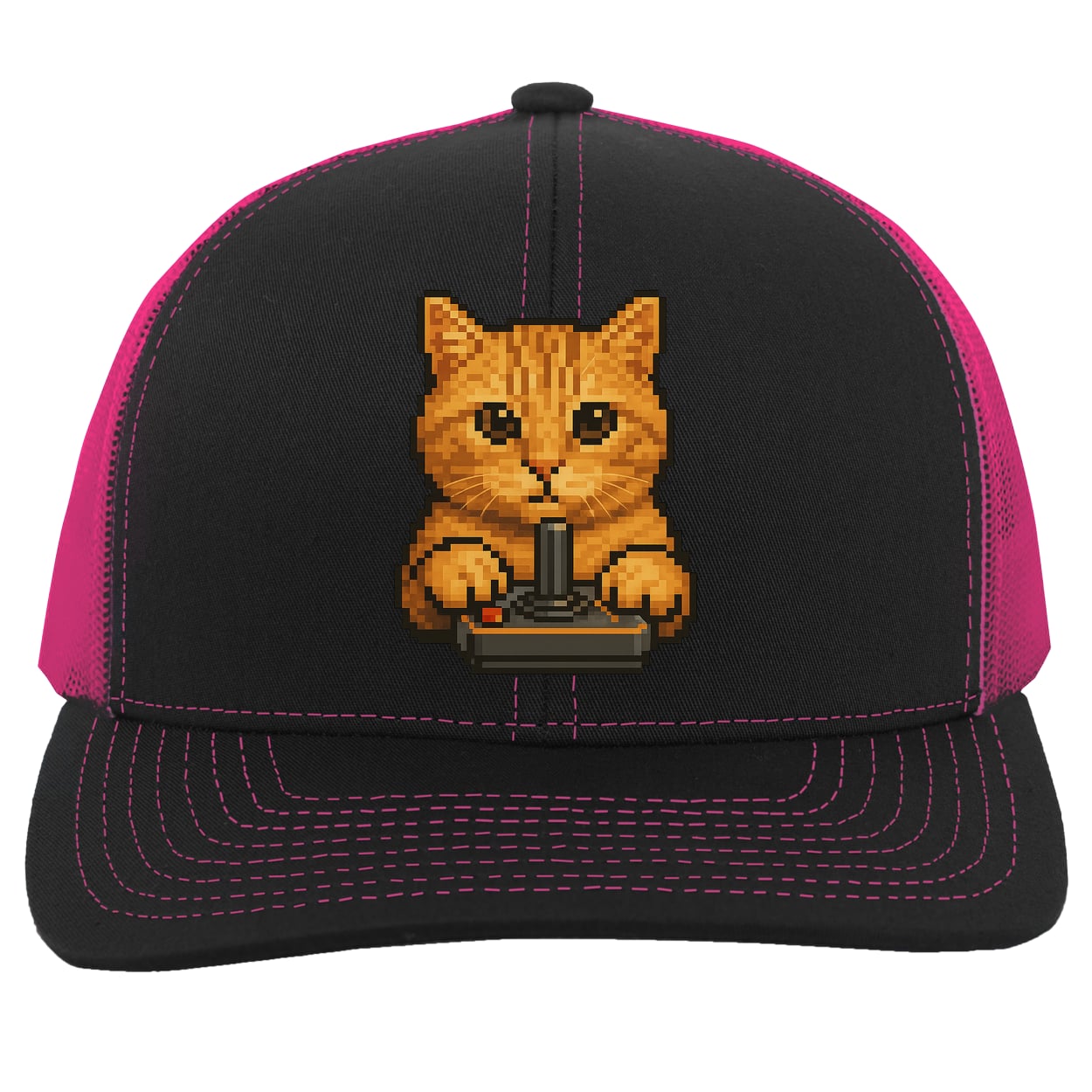 104C Trucker Snap Back - Black/Pink