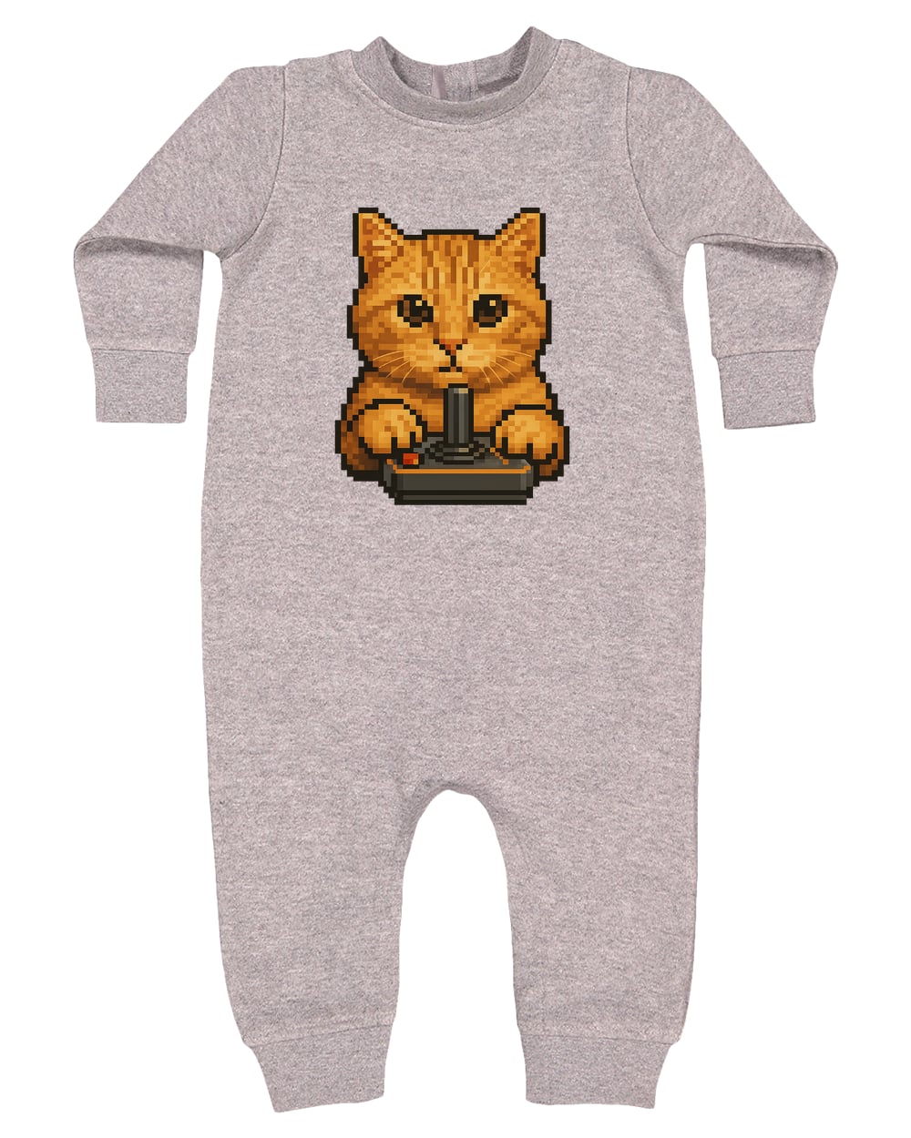 4447 Rabbit Skins Infant Fleece One-Piece Bodysuit - Heather Grey