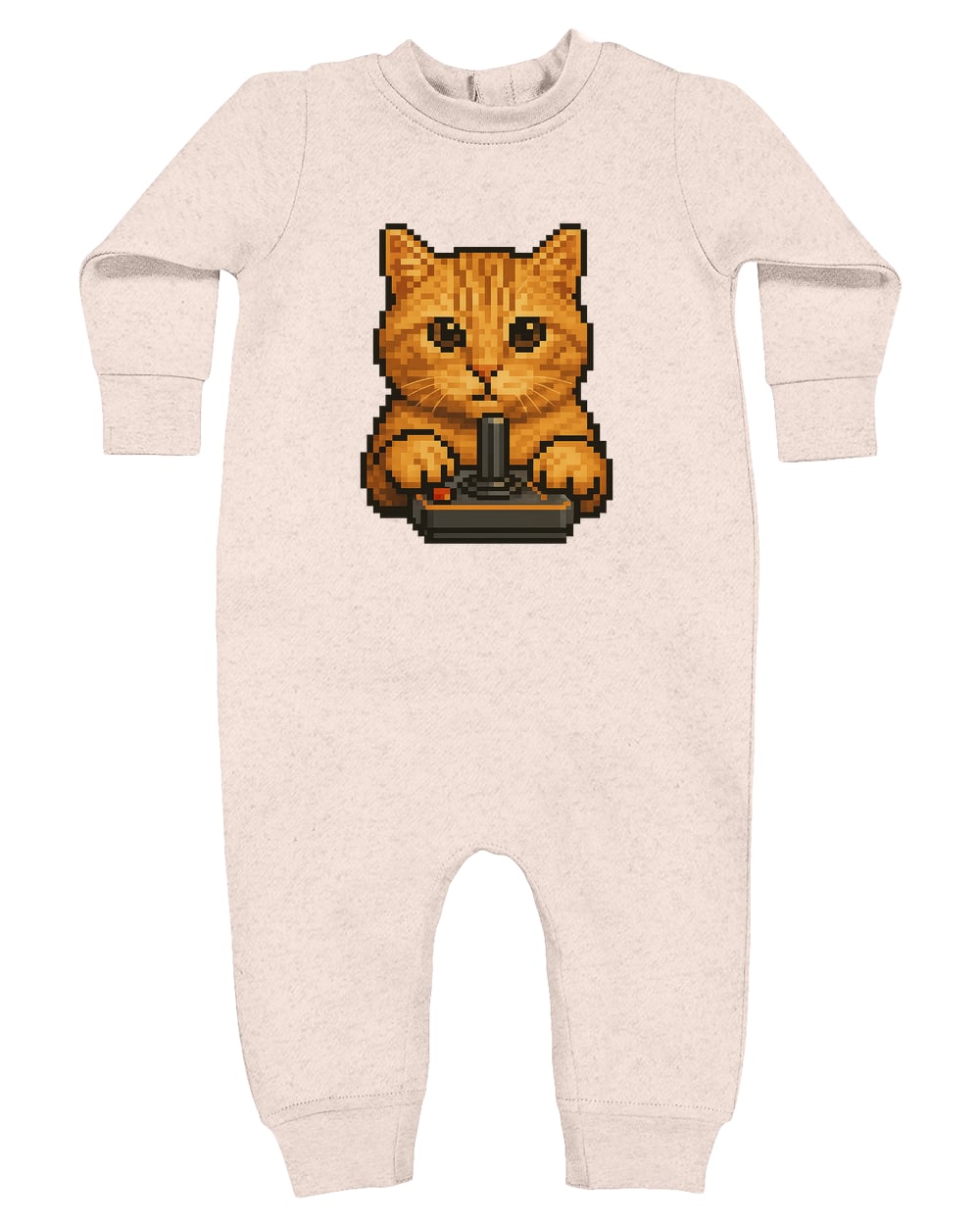 4447 Rabbit Skins Infant Fleece One-Piece Bodysuit - Natural Heather