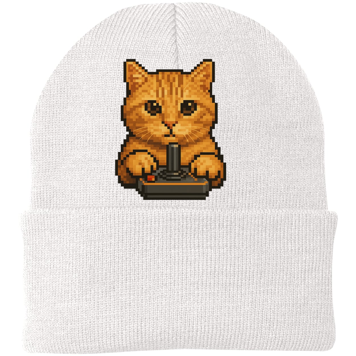CP90 Port & Company Knit Beanie - White
