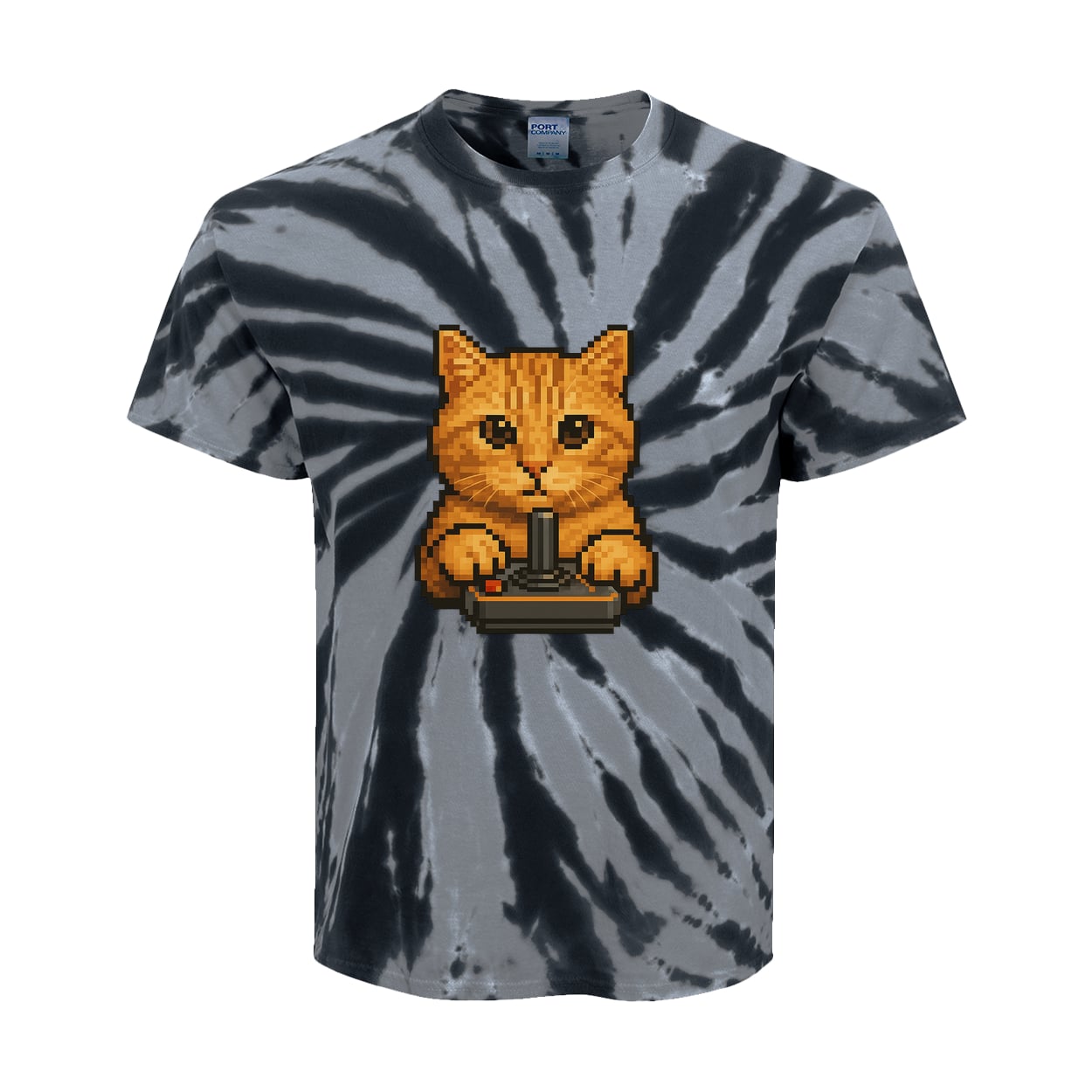 PC147Y Port & Company Kids Tie-Dye Tee - Black