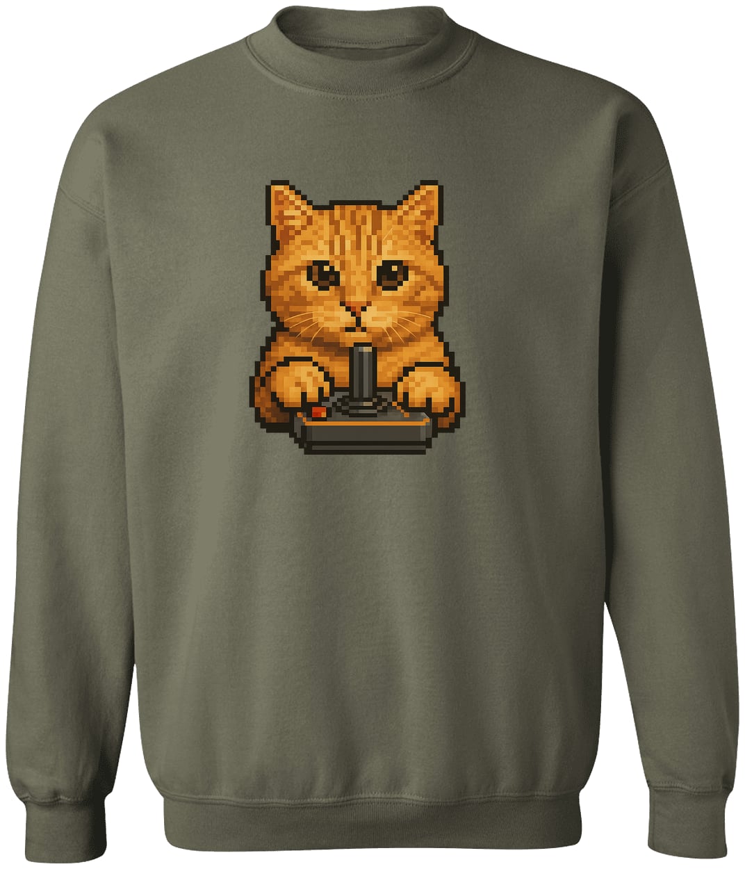 G180 Gildan Crewneck Pullover Sweatshirt - Military Green