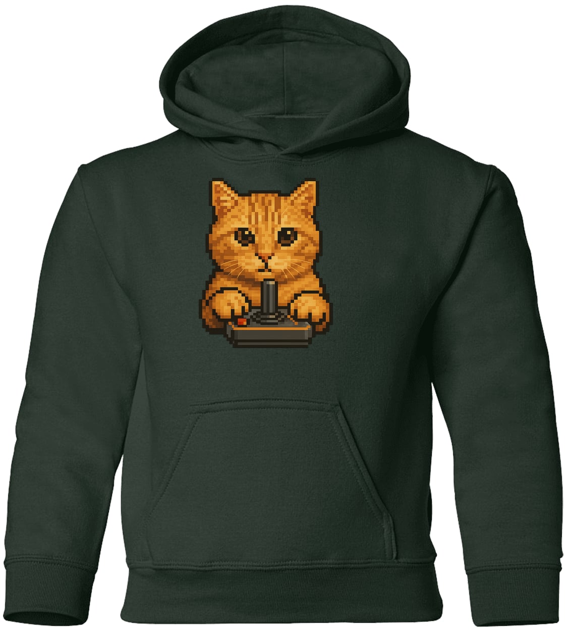 G185B Gildan Youth Pullover Hoodie - Forest Green