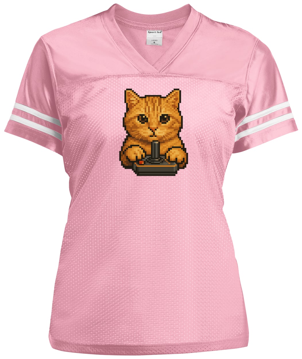 LST307 Sport-Tek Ladies' Replica Jersey - Light Pink/White