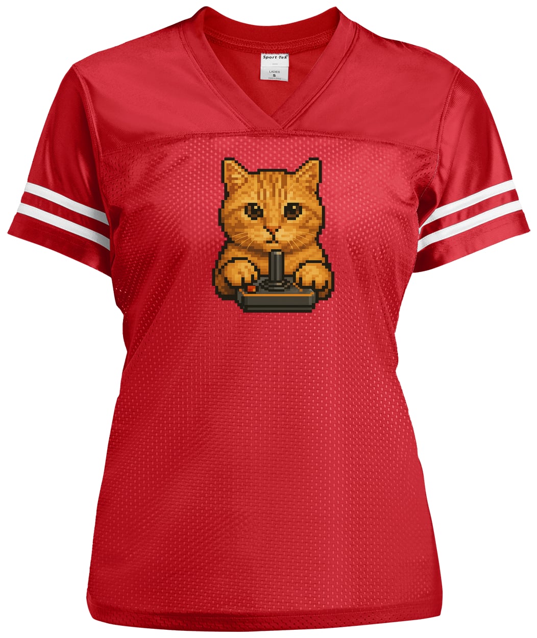 LST307 Sport-Tek Ladies' Replica Jersey - True Red/White