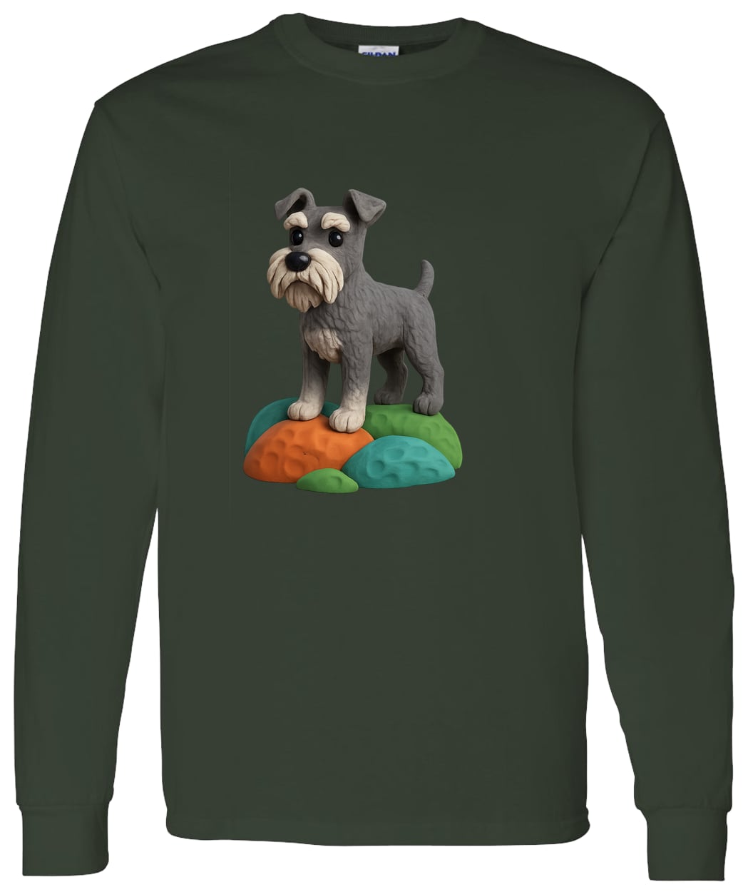 G540 LS T-Shirt 5.3 oz. - Forest Green