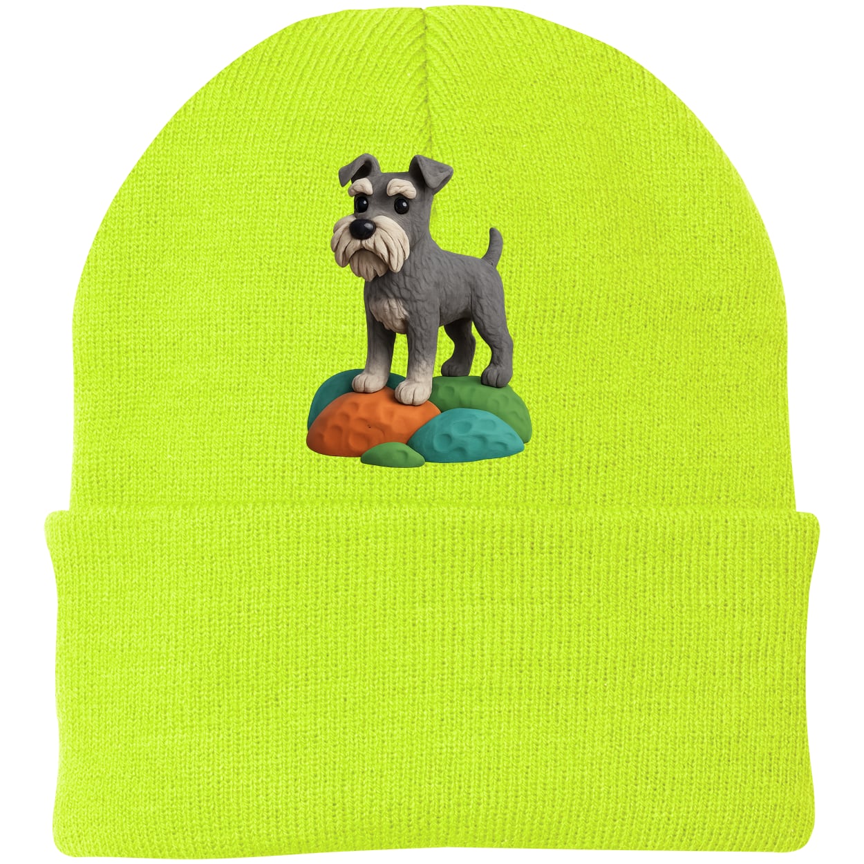 CP90 Port & Company Knit Beanie - Neon Yellow