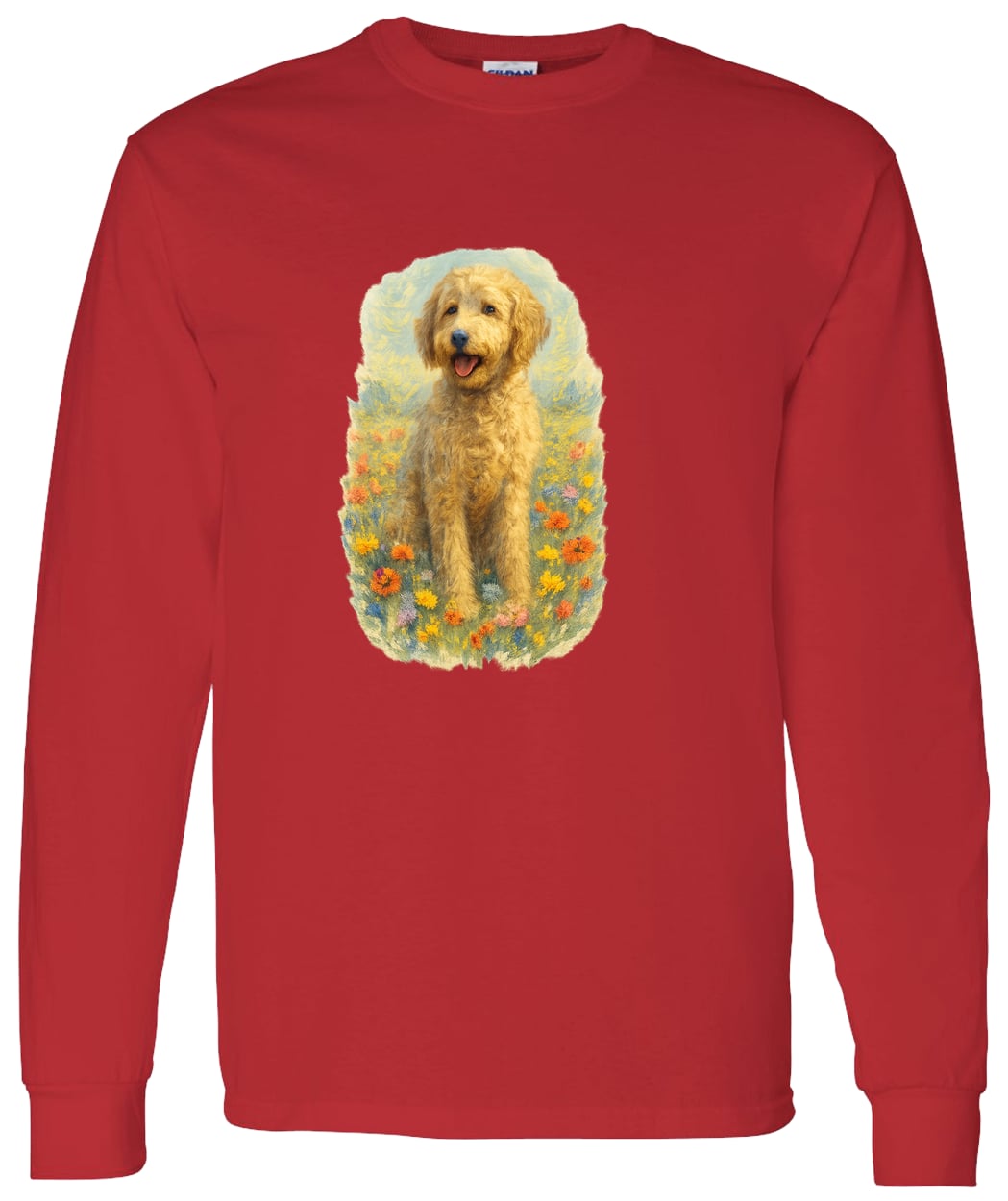G540 LS T-Shirt 5.3 oz. - Red