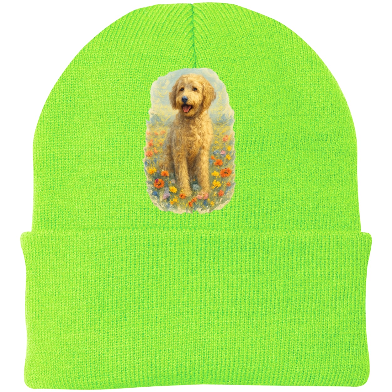 CP90 Port & Company Knit Beanie - Neon Green