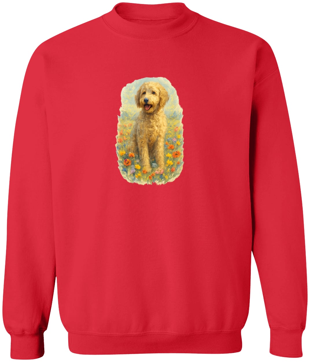 G180 Gildan Crewneck Pullover Sweatshirt - Red