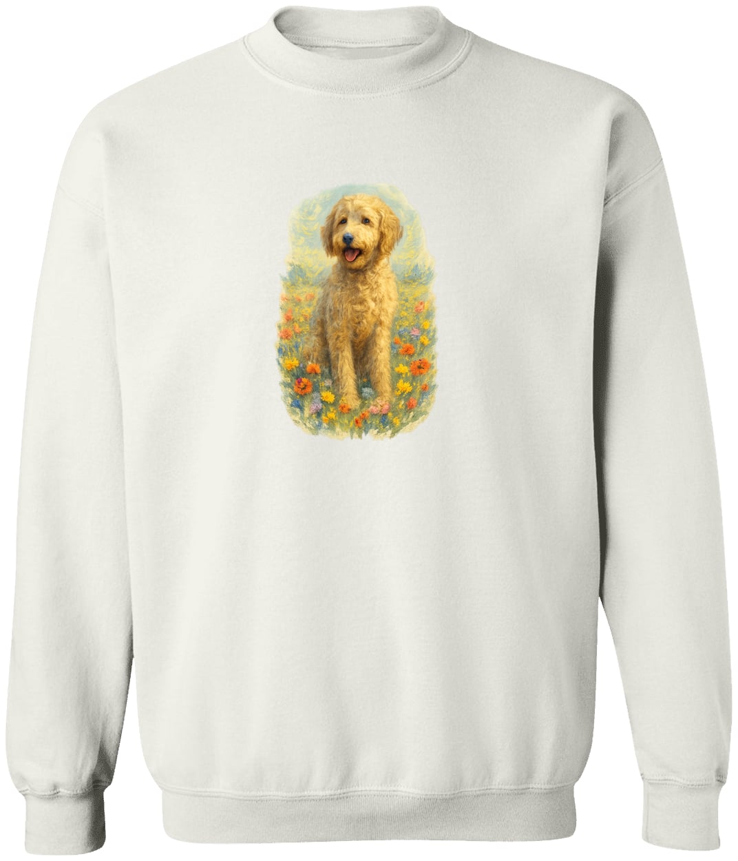 G180 Gildan Crewneck Pullover Sweatshirt - White