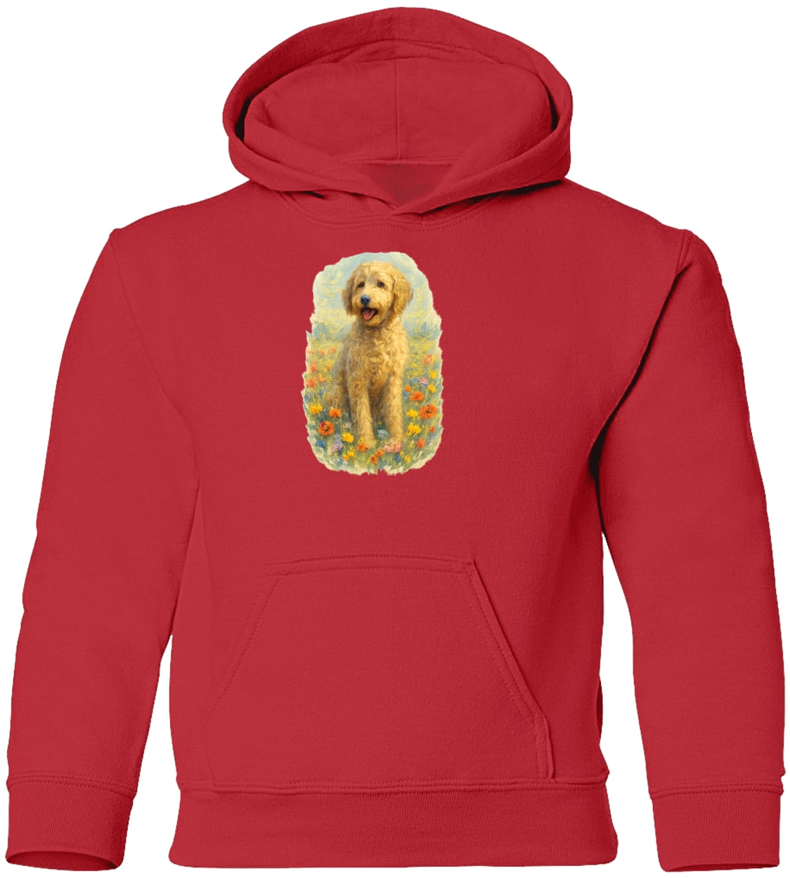 G185B Gildan Youth Pullover Hoodie - Red