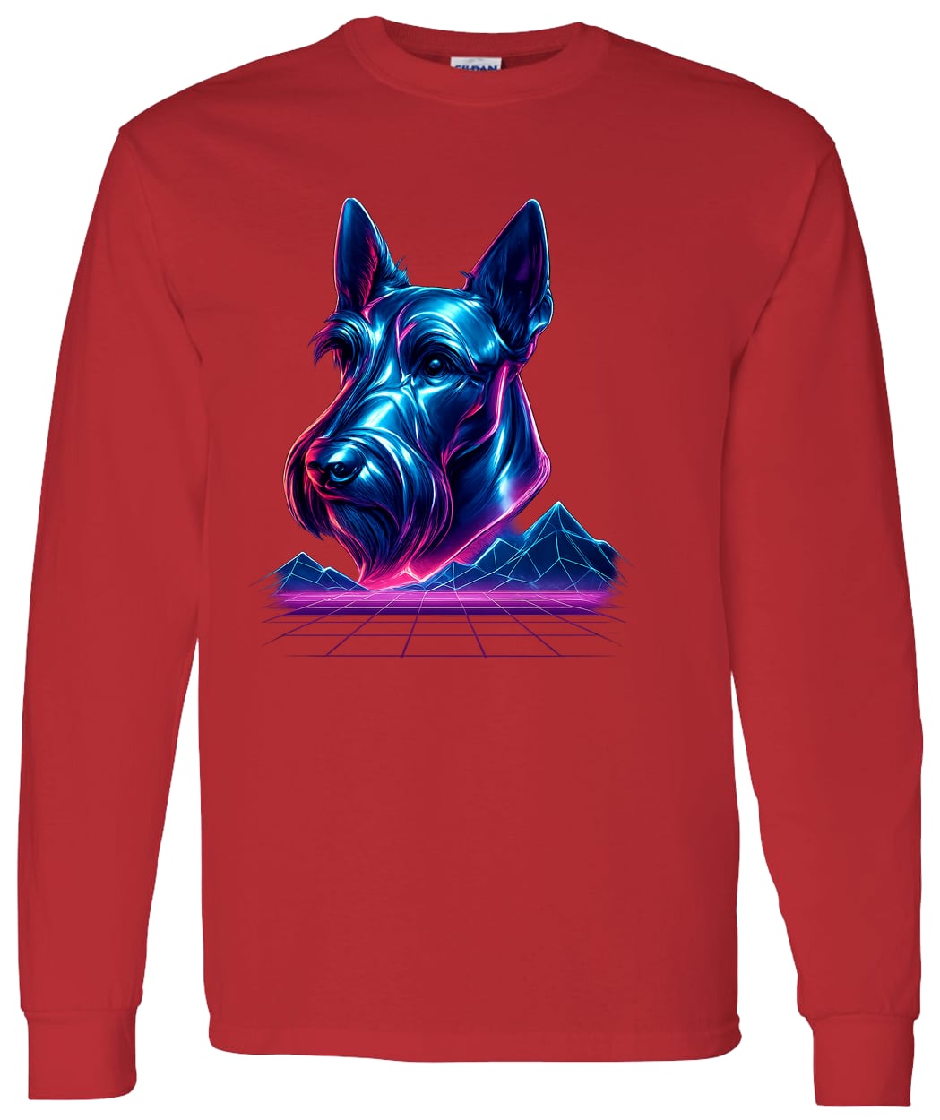 G540 LS T-Shirt 5.3 oz. - Red