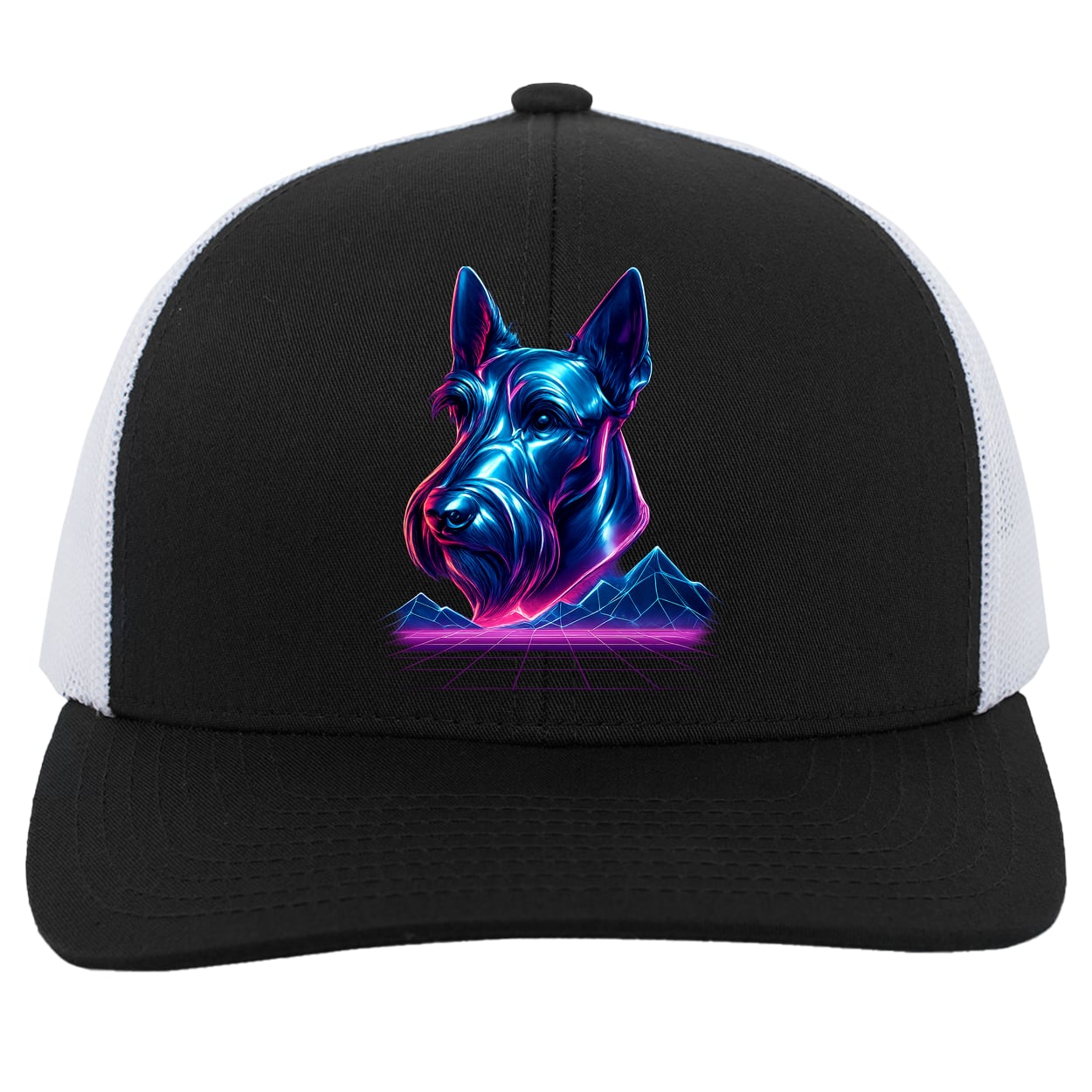 104C Trucker Snap Back - Black/White