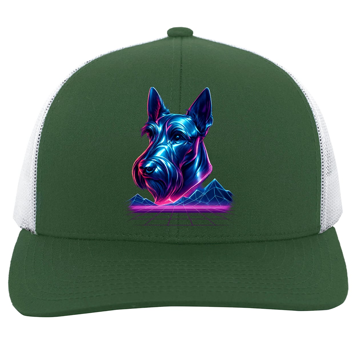 104C Trucker Snap Back - Dark Green/White