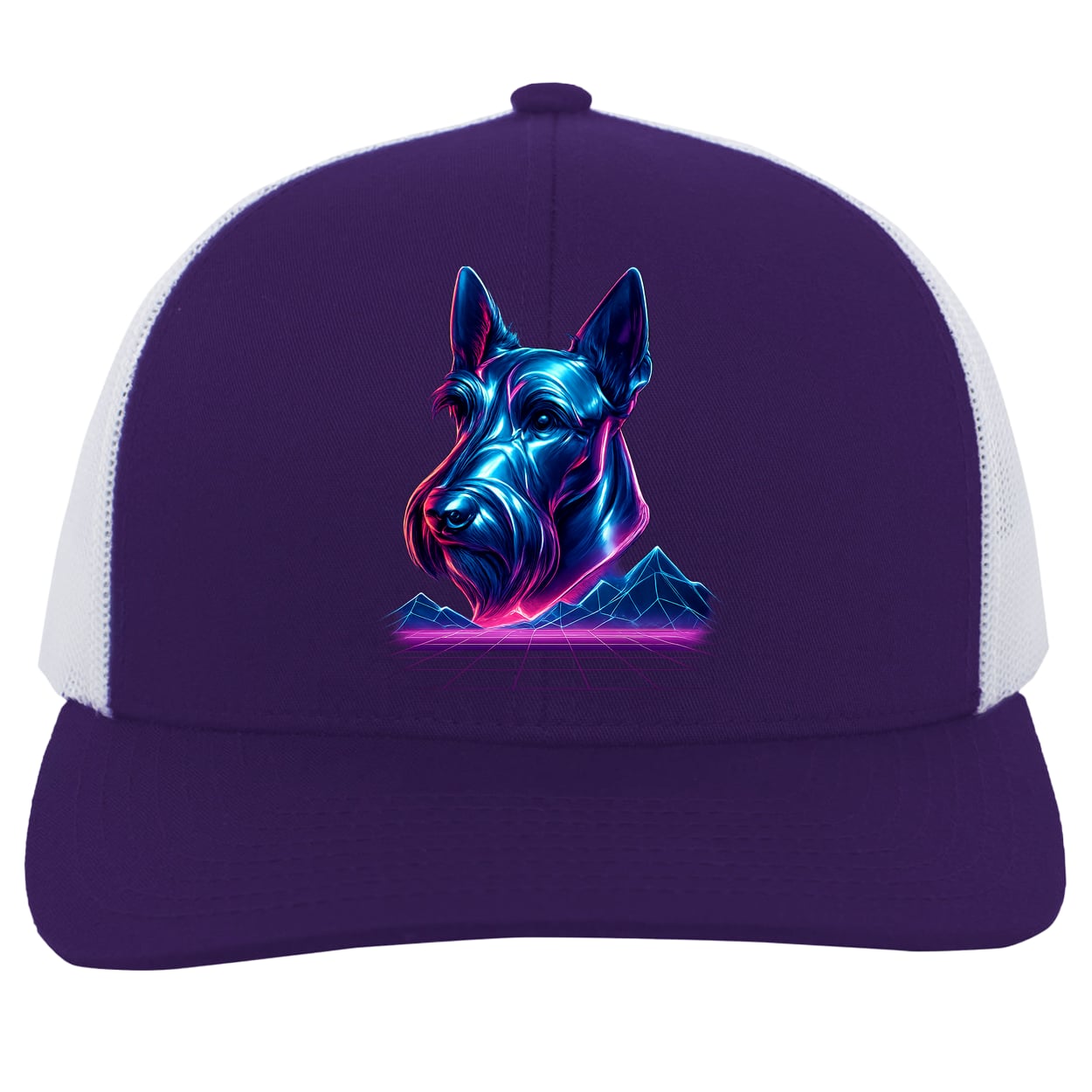 104C Trucker Snap Back - Purple/White