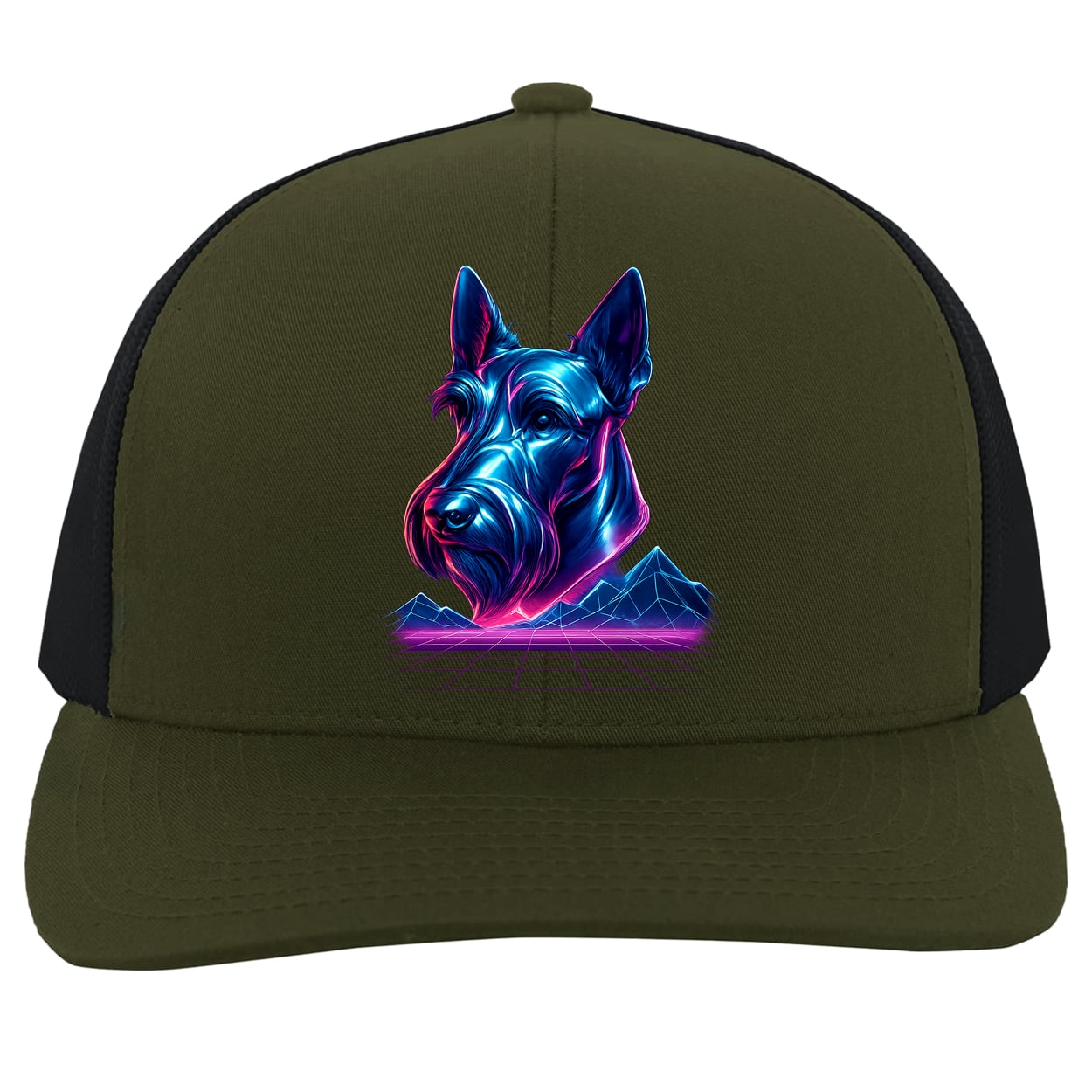 104C Trucker Snap Back - Moss/Charcoal
