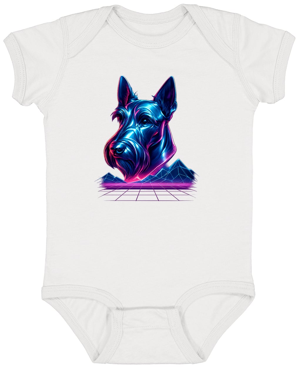 4424 Infant Fine Jersey Bodysuit - White