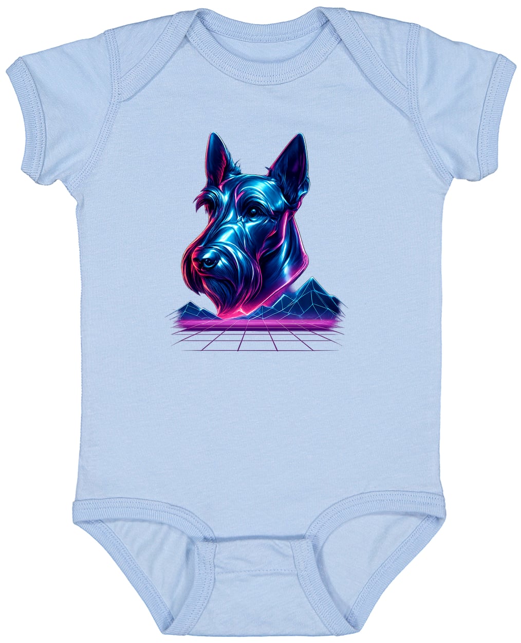 4424 Infant Fine Jersey Bodysuit - Light Blue