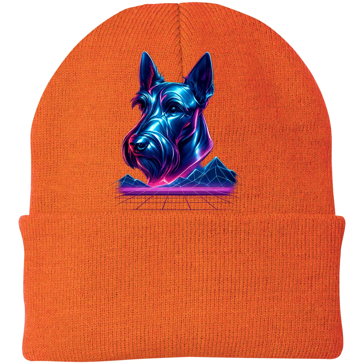 CP90 Port & Company Knit Beanie - Neon Orange