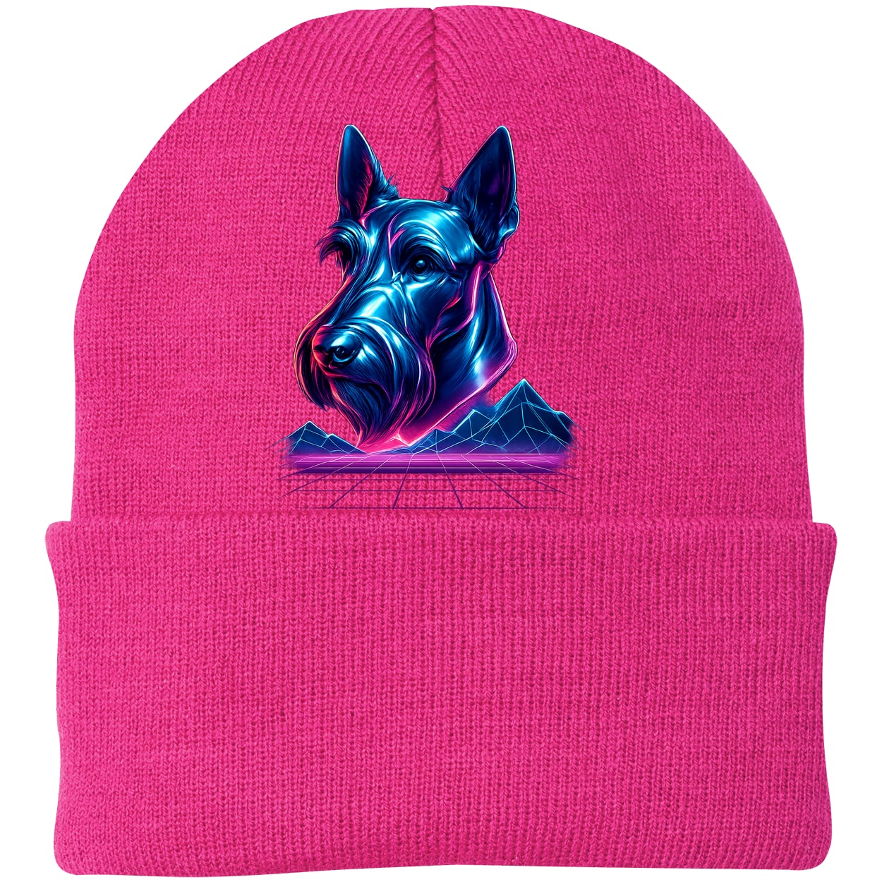 CP90 Port & Company Knit Beanie - Neon Pink