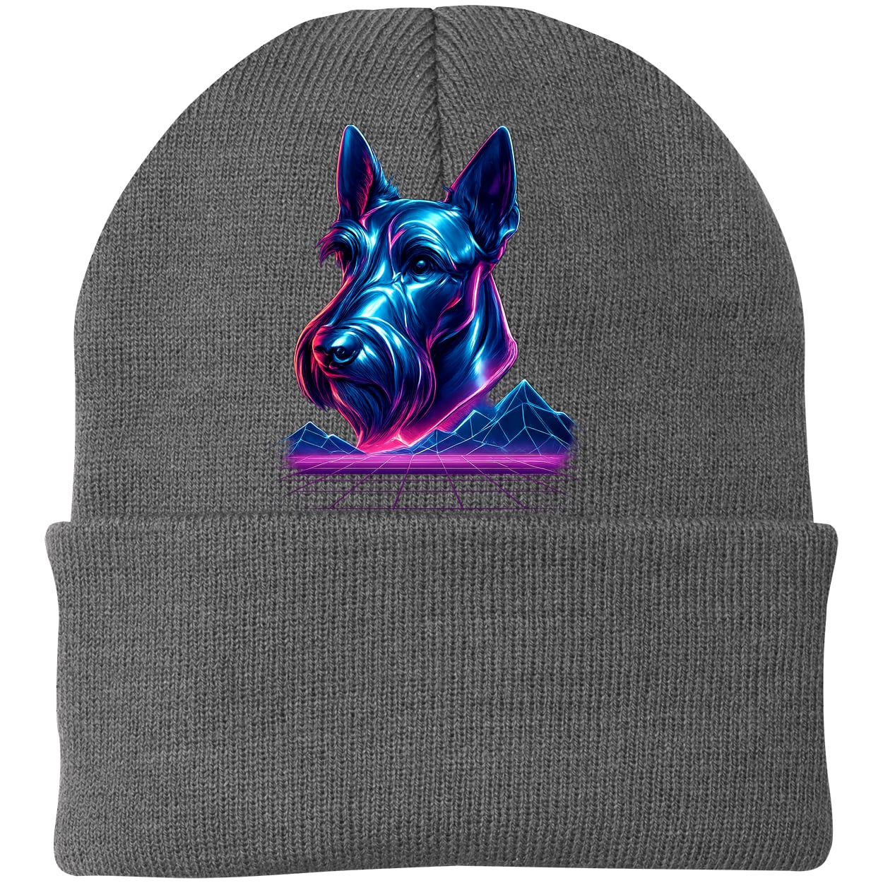 CP90 Port & Company Knit Beanie - Athletic Oxford