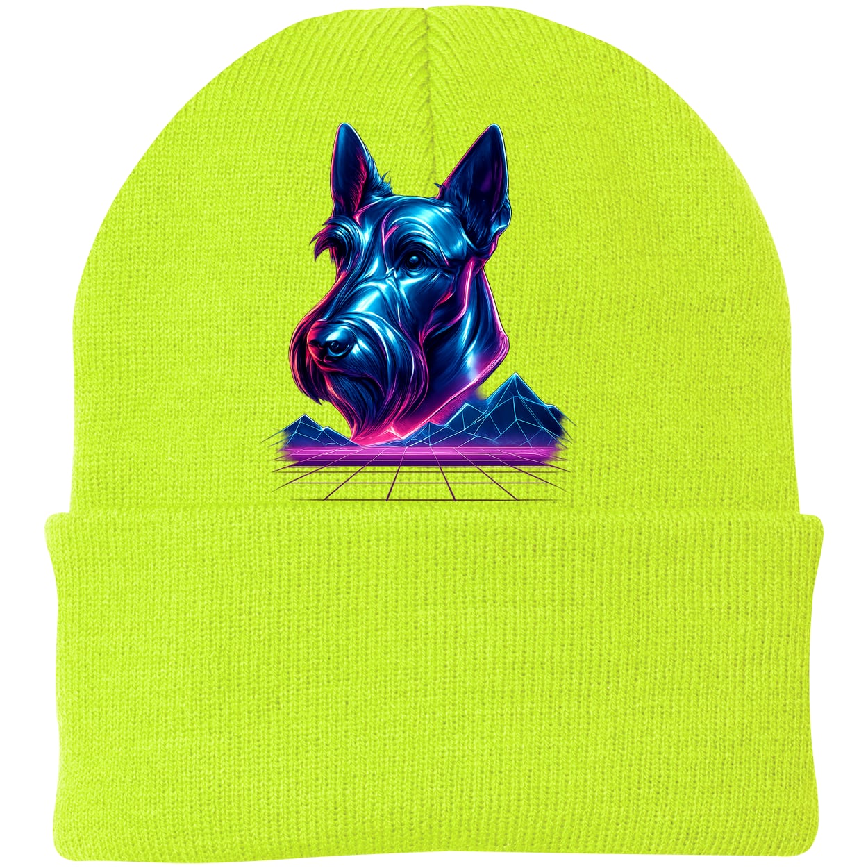 CP90 Port & Company Knit Beanie - Neon Yellow
