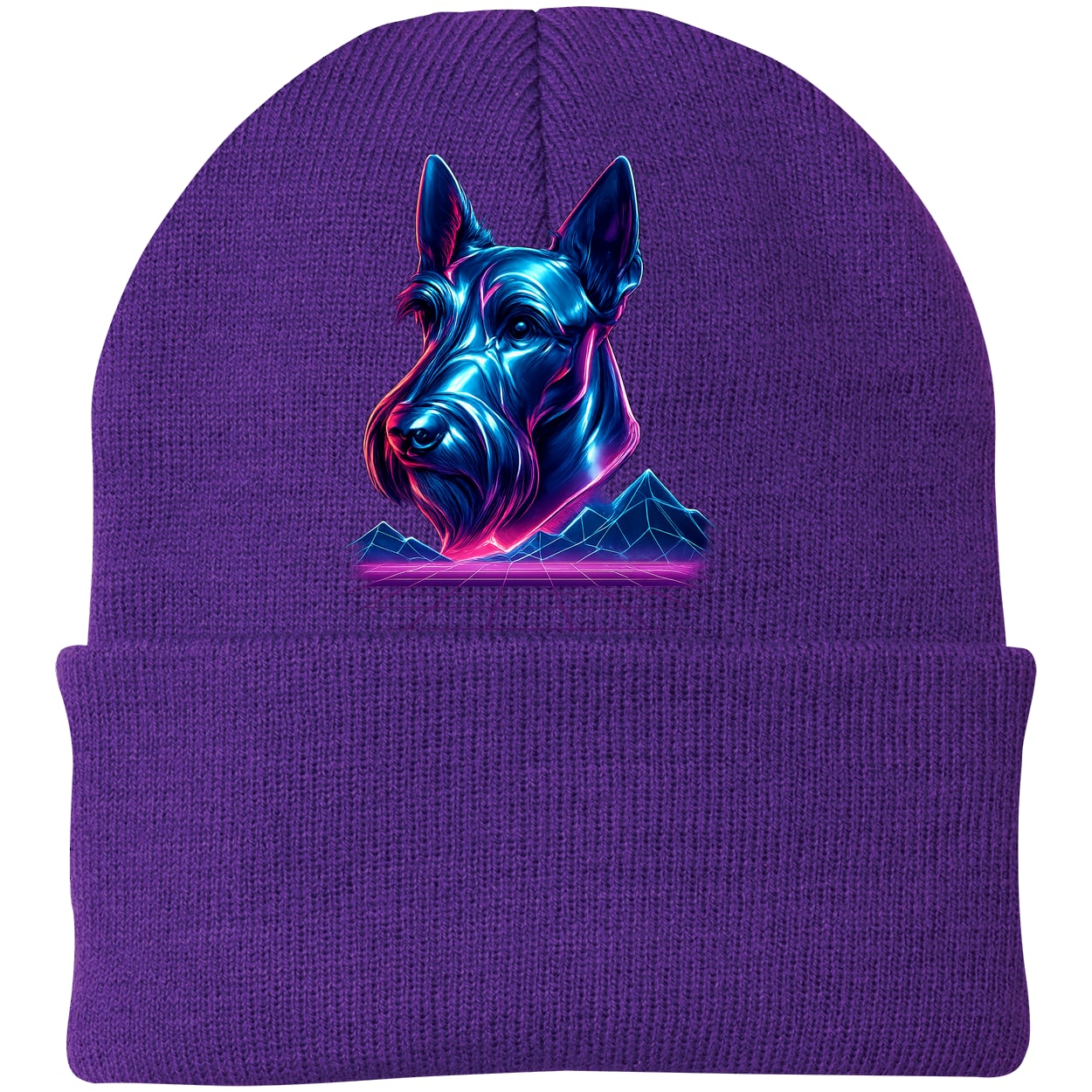 CP90 Port & Company Knit Beanie - Athletic Purple