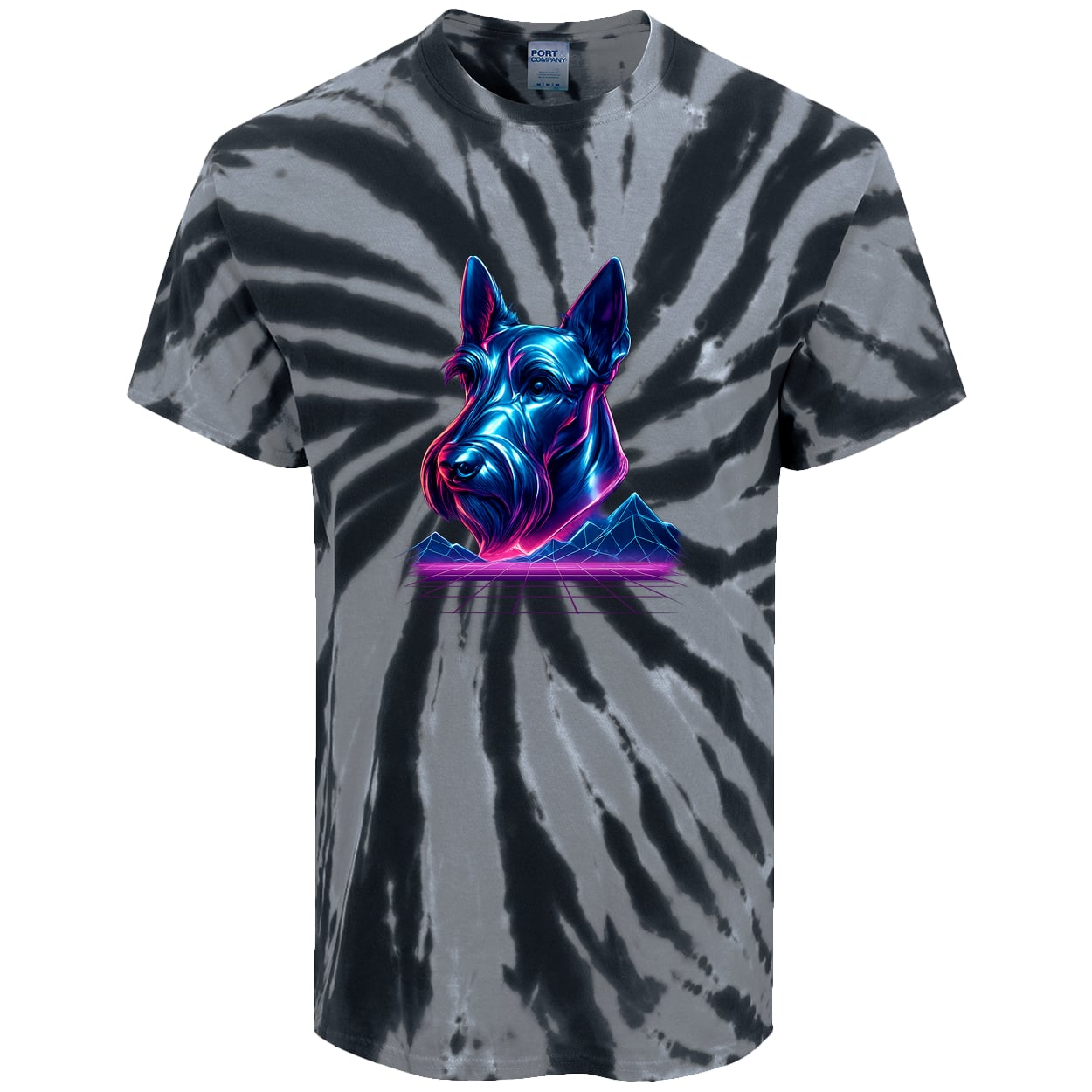 PC147 Port & Company Tie-Dye Tee - Black