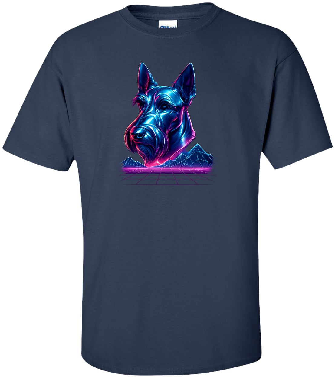 G200T Gildan Mens Tall Ultra Cotton Tee - Navy