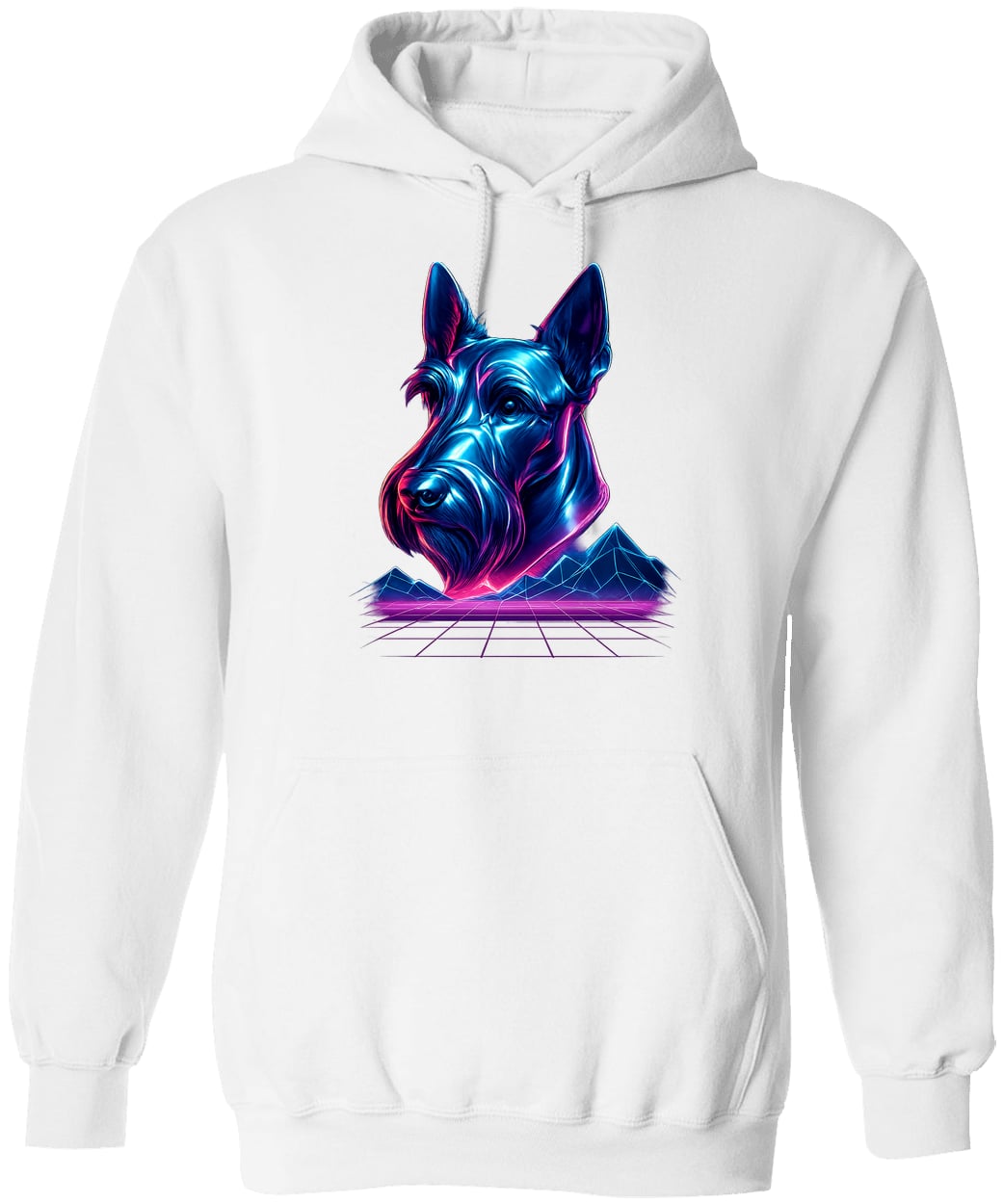 G185 Gildan Pullover Hoodie - White
