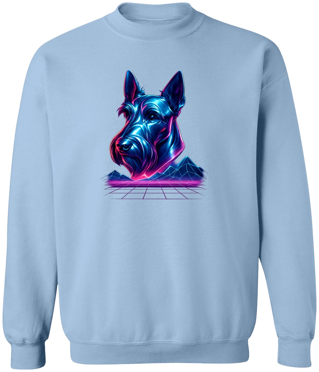 G180 Gildan Crewneck Pullover Sweatshirt - Light Blue