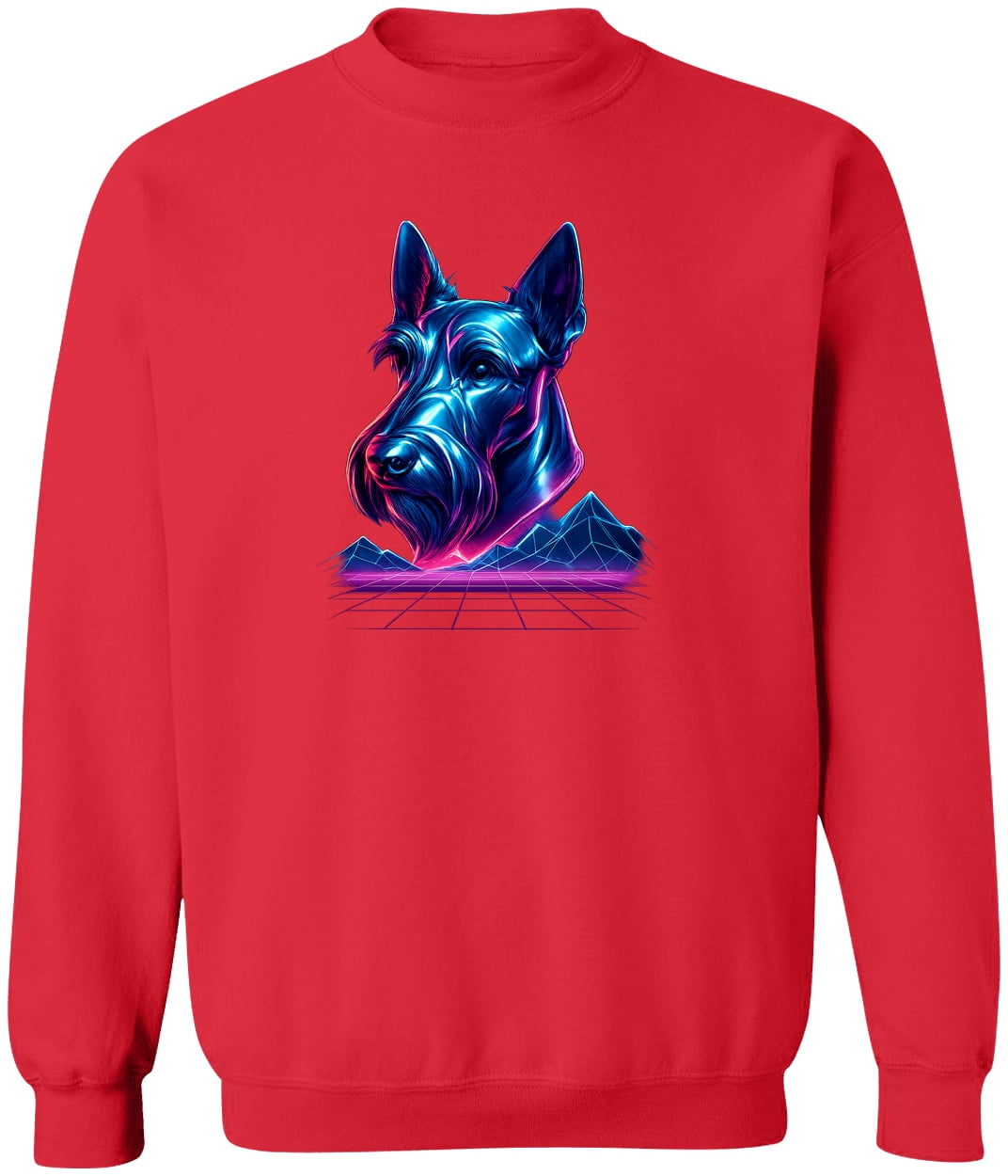 G180 Gildan Crewneck Pullover Sweatshirt - Red