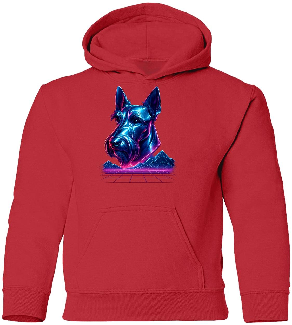 G185B Gildan Youth Pullover Hoodie - Red