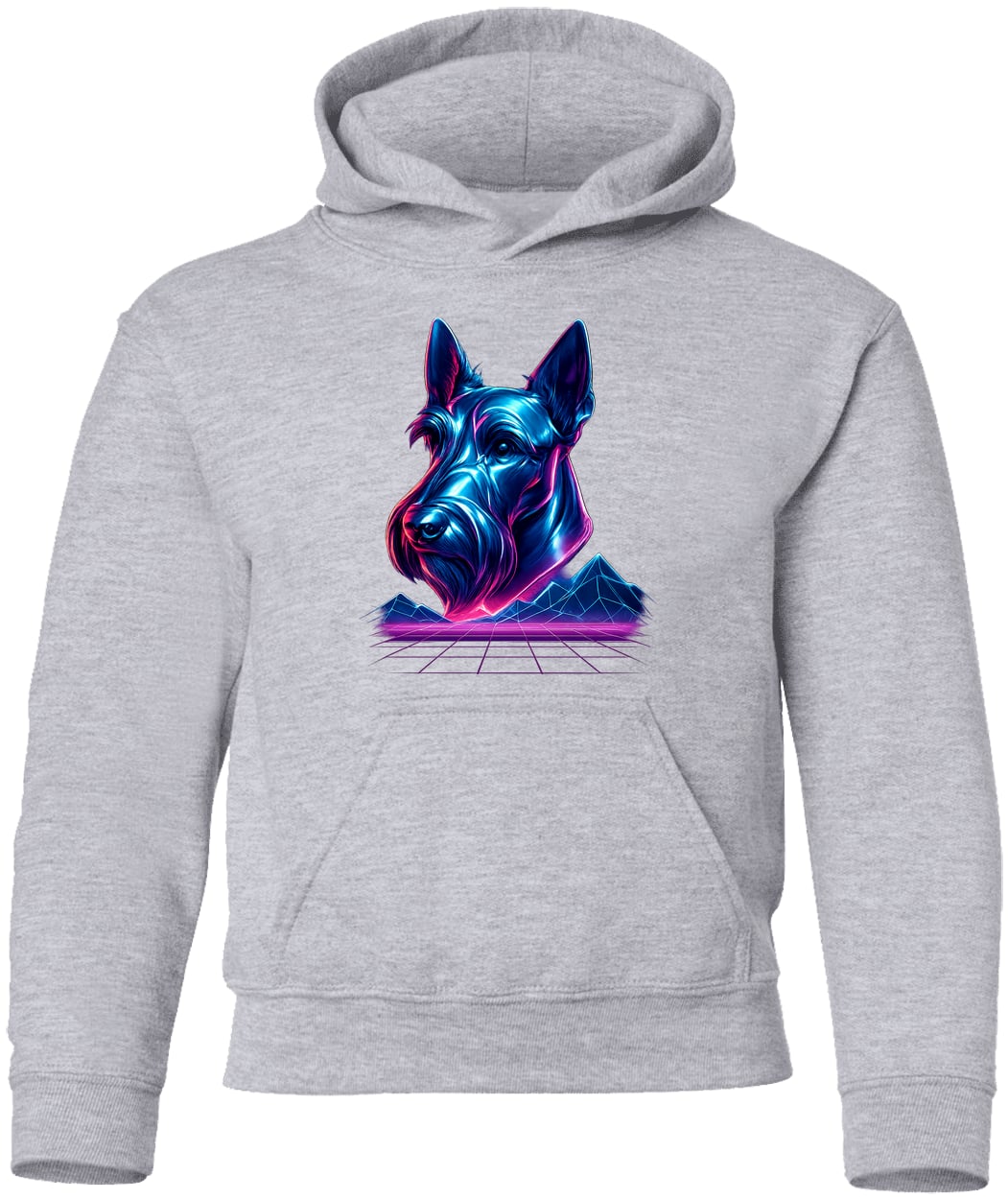 G185B Gildan Youth Pullover Hoodie - Sport Grey
