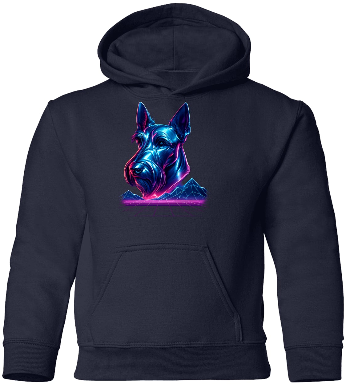 G185B Gildan Youth Pullover Hoodie - Navy
