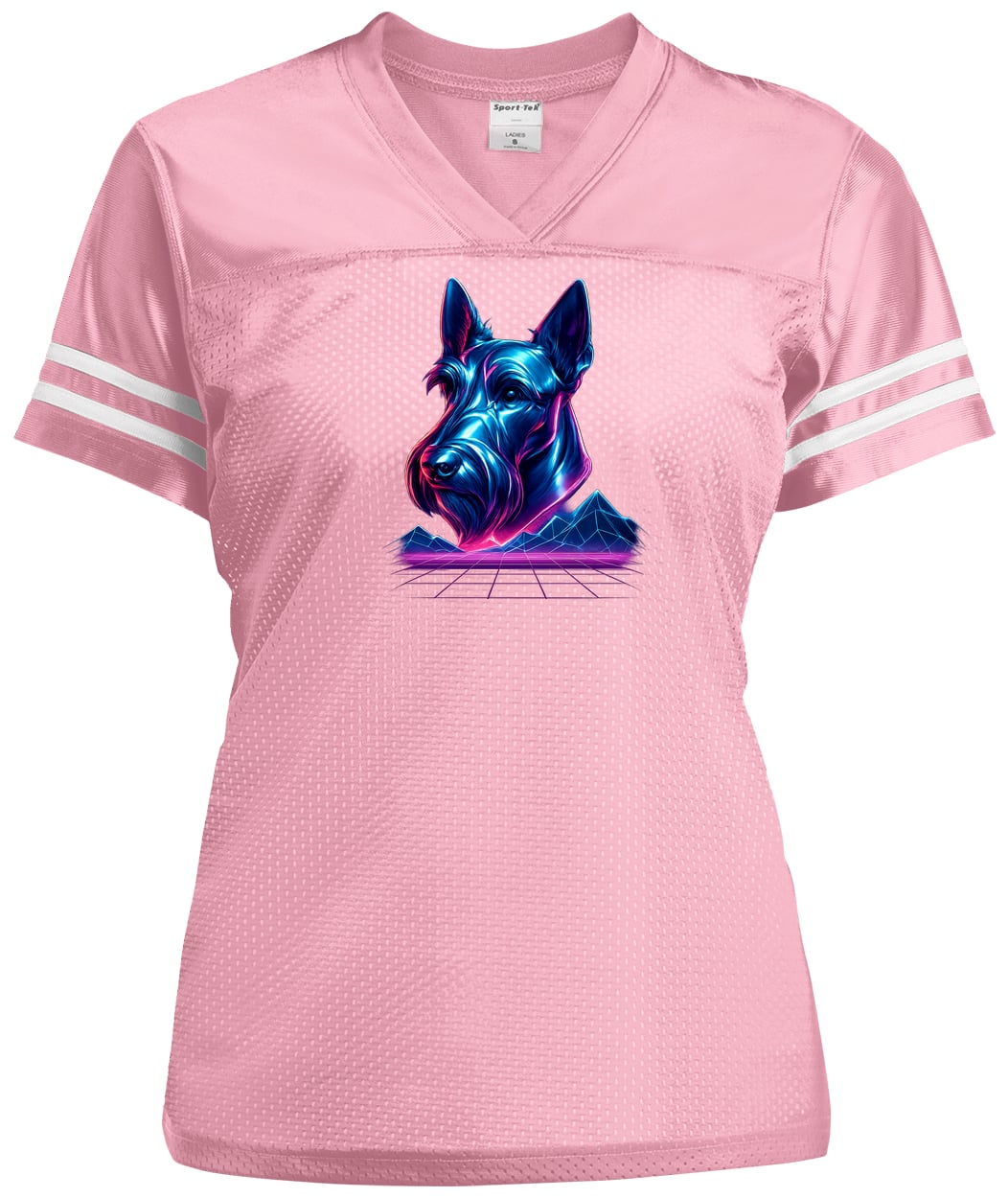 LST307 Sport-Tek Ladies' Replica Jersey - Light Pink/White
