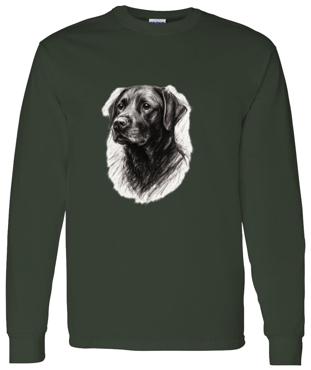 G540 LS T-Shirt 5.3 oz. - Forest Green