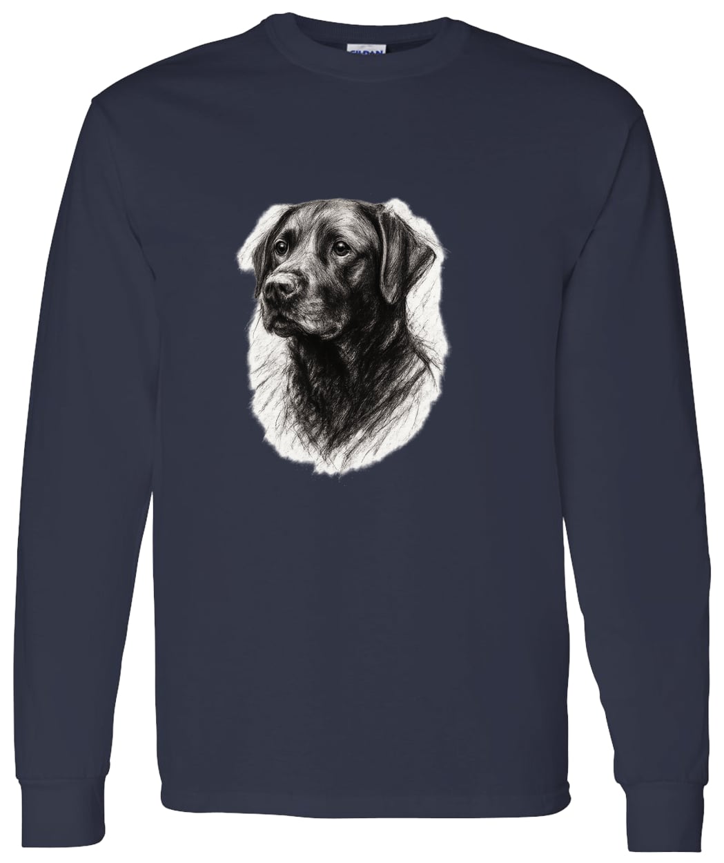 G540 LS T-Shirt 5.3 oz. - Navy