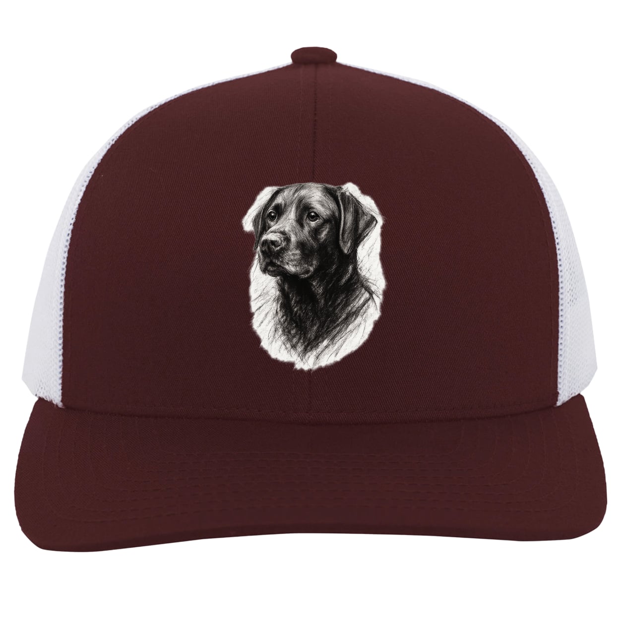 104C Trucker Snap Back - Maroon/White