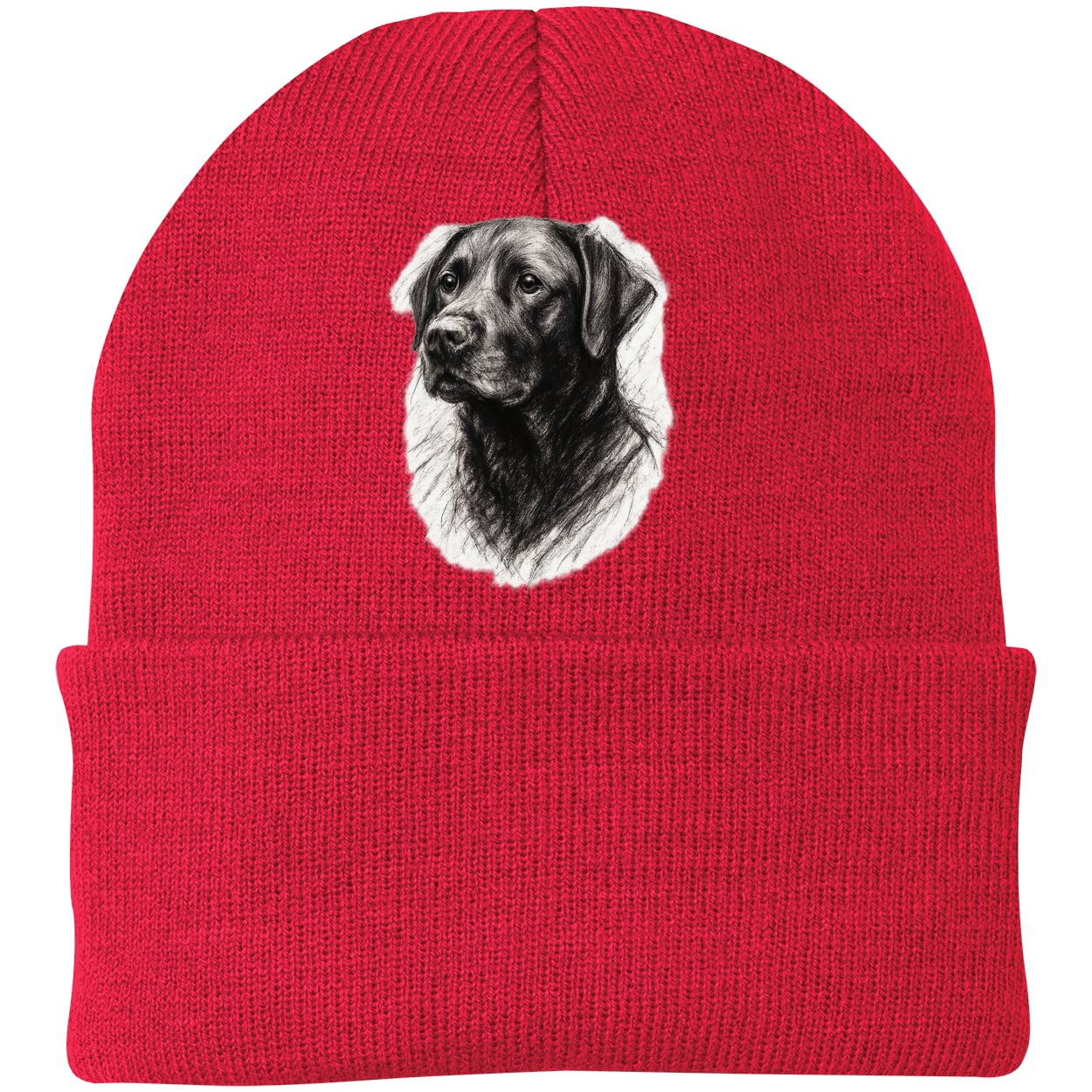 CP90 Port & Company Knit Beanie - Athletic Red